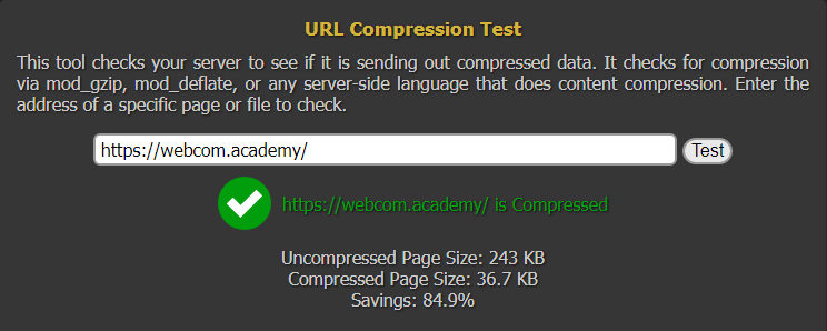 Проверка сжатия в HTTP Compession Test.png